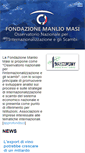 Mobile Screenshot of fondazionemasi.it